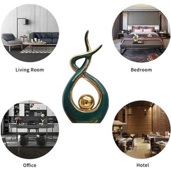 Norrclp Home Decor Modern Abstract Art Ceramic Statue Table Decorations - Picture 3 of 6